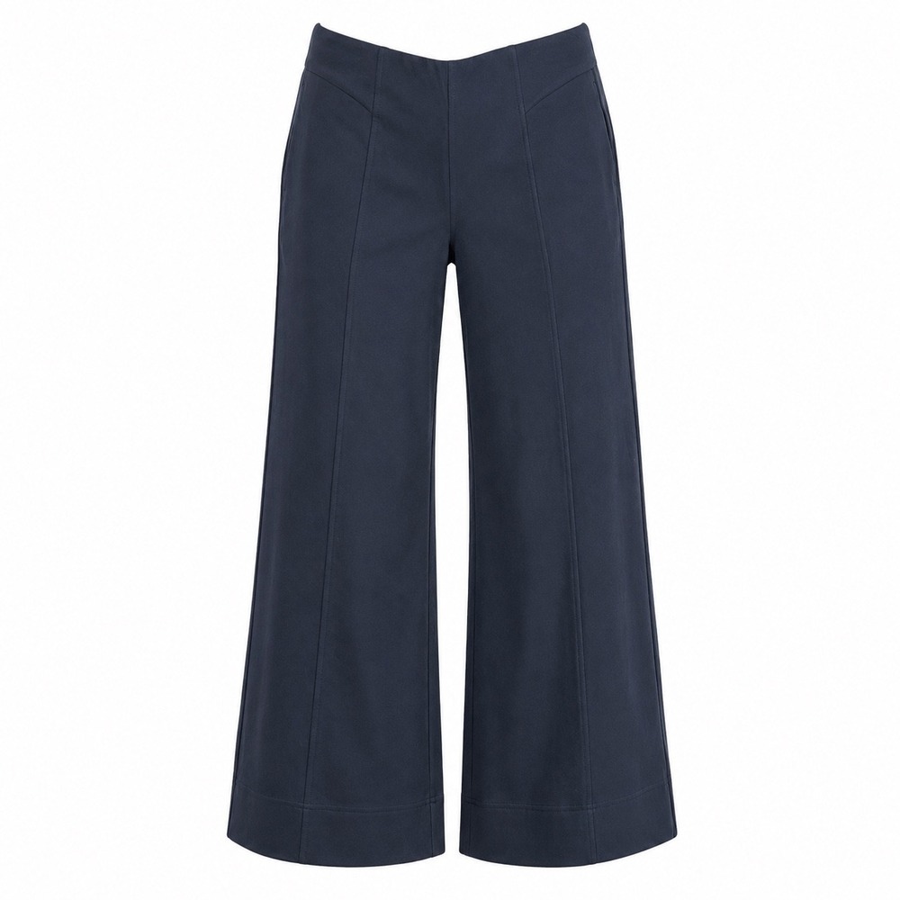 Brand Womens Wide Leg Trousers Black XL Minimalist Office Career High Rise
